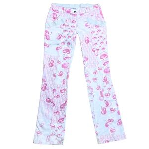 Christian Dior by John Galliano 2005 Pink Orchid & Trotter Patchwork Trousers